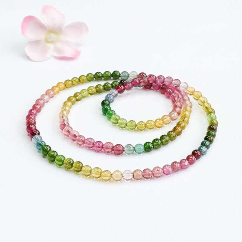 Natural Rainbow Vitreous Tourmaline Bracelet Gradient Bracelet Necklace Jewelry CB2042801 