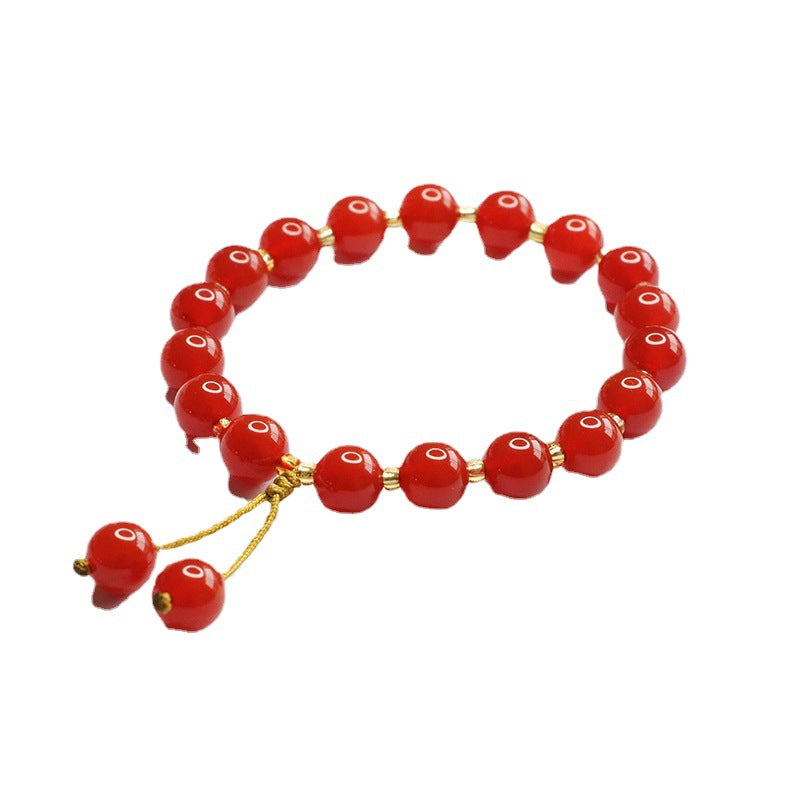 Natural red agate bracelet acacia bean bracelet women's jewelry MN3020305