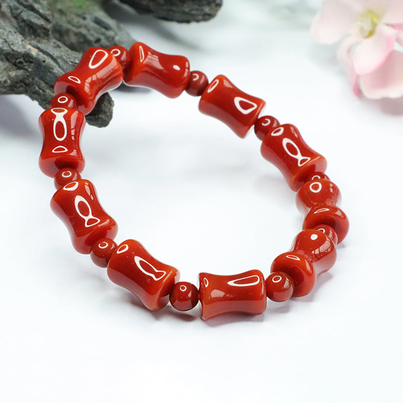 Red Agate Bracelet South Red Passepartout Bracelet Colorful Treasure MN3032906 