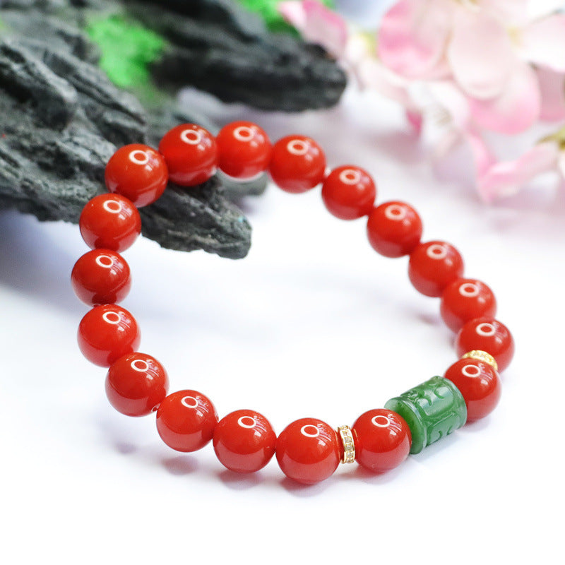 South Red Agate Bracelet Jasper Passepartout Bracelet Jewelry MN1122639 