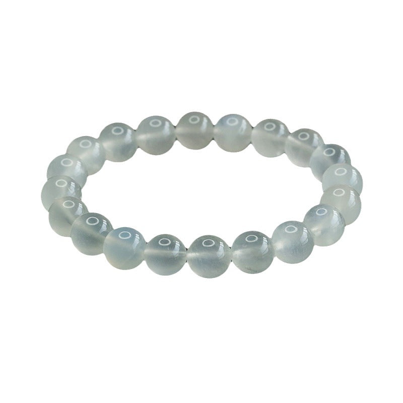 Customized natural white moonstone bracelet labradorite crystal color treasure CB2062505 