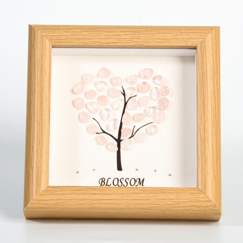 Love style original stone crystal photo frame table setting new tree house picture frame home festive ornament gift 