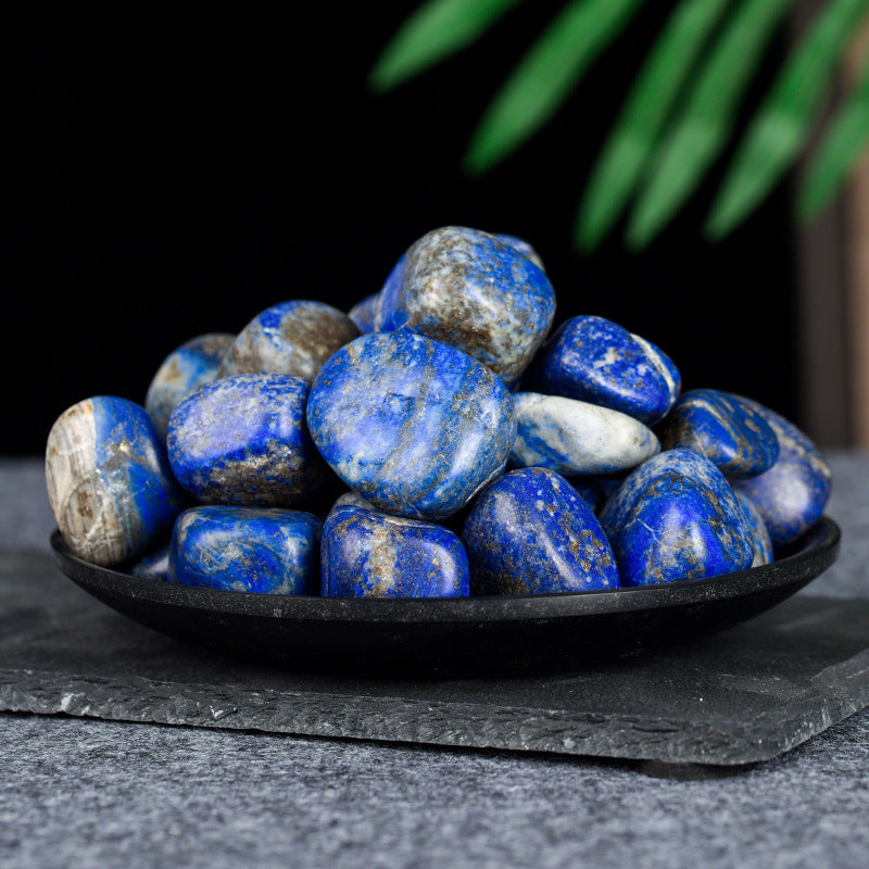 Natural demagnetized stone white crystal tumbled stone powder crystal gravel fish tank stone home decoration ornaments healing stone 