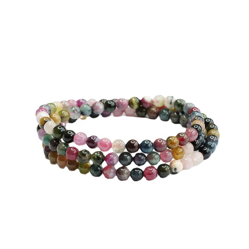 Natural Tourmaline Bracelet Candy Crystal Bracelet Colorful Jewelry CB2080605 