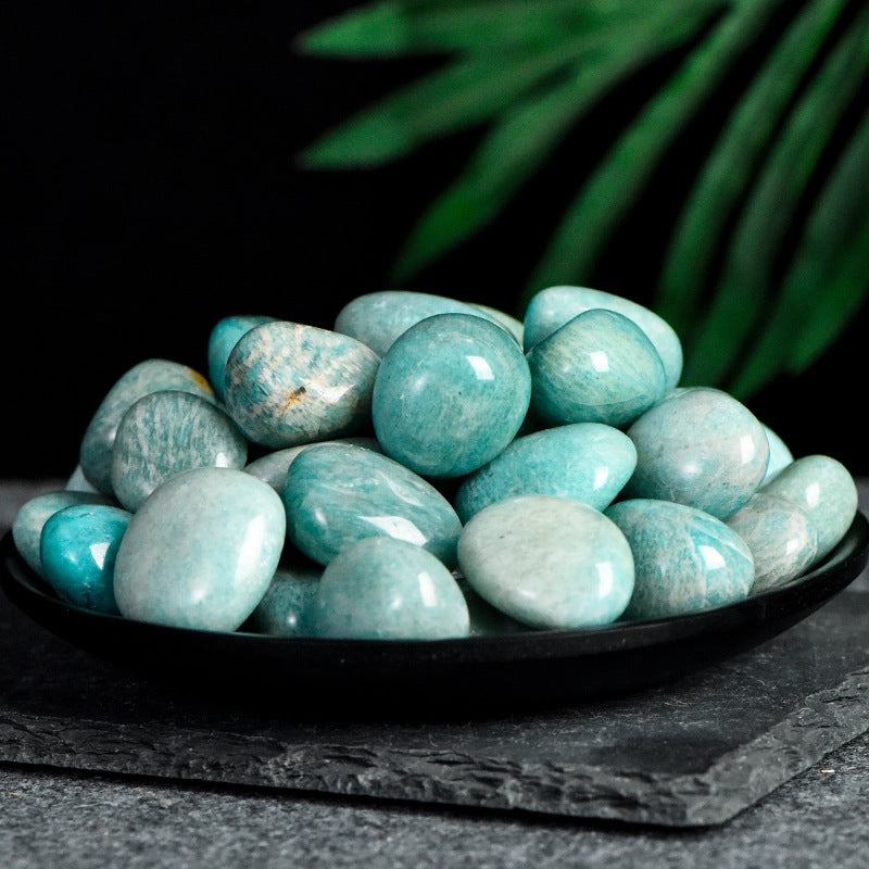 Natural demagnetized stone white crystal tumbled stone powder crystal gravel fish tank stone home decoration ornaments healing stone 