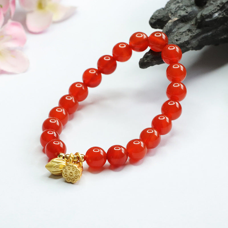 Natural red agate bracelet Two Worlds Happy Bracelet Women's Jewelry Accessories MN3020306