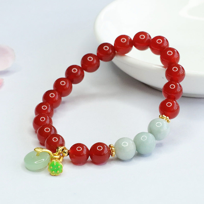 Red Agate Bracelet Jade Jade Bracelet Chalcedony National Trend Jewelry MN4032003