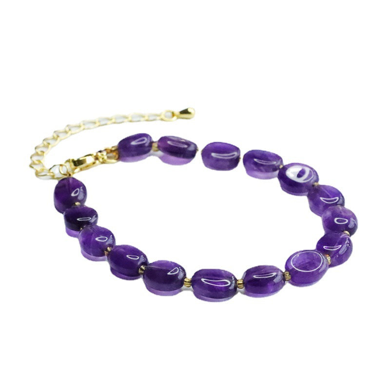 Natural Amethyst Bracelet Conformable Bracelet Crystal Color Treasure CB3051503 