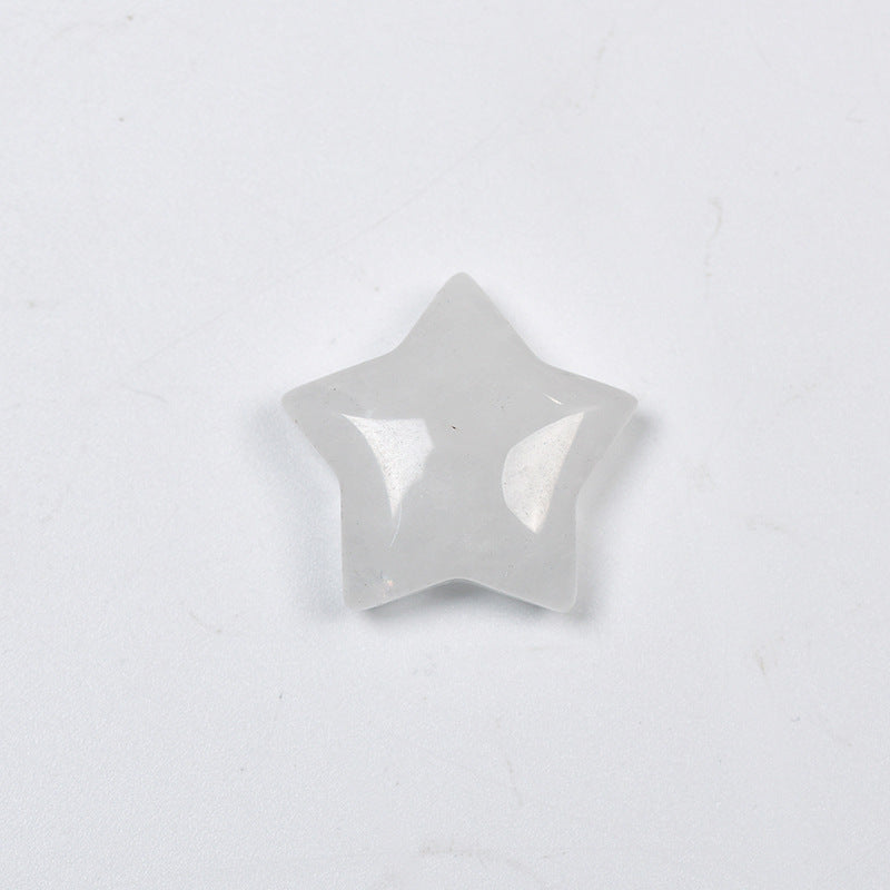 Natural crystal rough stone mini star love mushroom moon accessories pendant decoration gift DIY accessories 