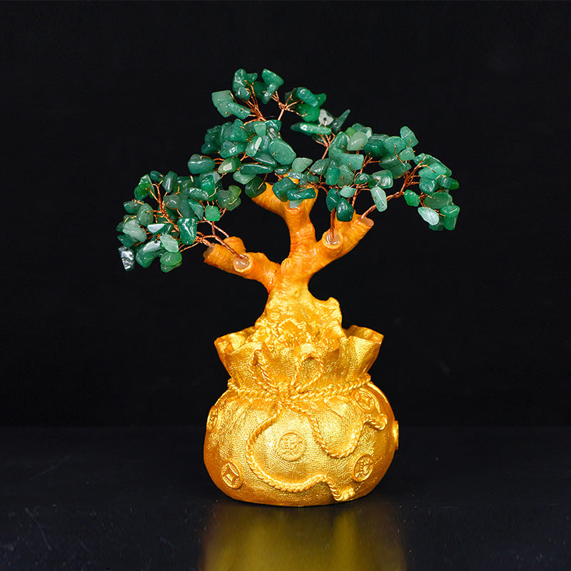 Opening Gift Ornaments Home Living Room Office Decorations Hot Selling Crystal Crafts Tree Citrine Tree 