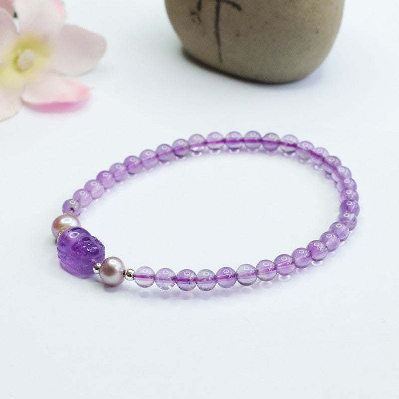 Natural Amethyst Bracelet Pixiu Bracelet Colorful Treasure Hand Jewelry CB2080610 