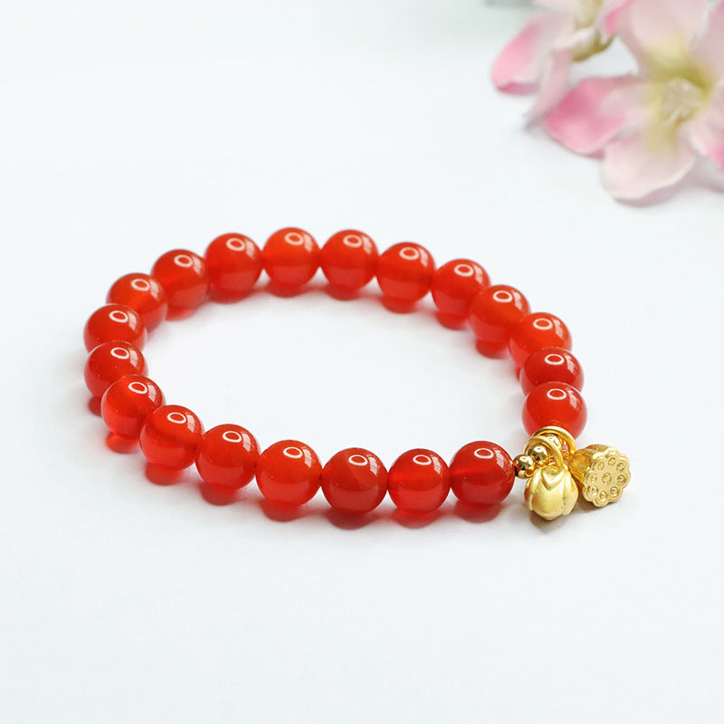 Natural red agate bracelet Two Worlds Happy Bracelet Women's Jewelry Accessories MN3020306