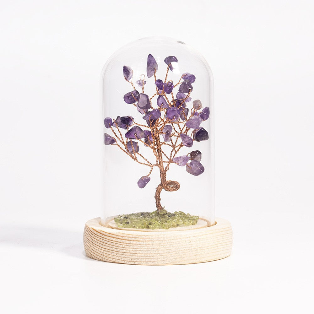 Natural crystal tree gravel ornaments crystal tree home creative office decoration crafts creative gift tree 