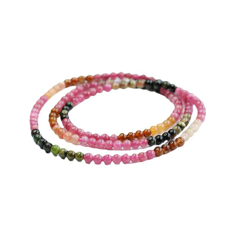 Natural Tourmaline Bracelet Rainbow Bracelet Brazilian Crystal Color Treasure CB2062507 