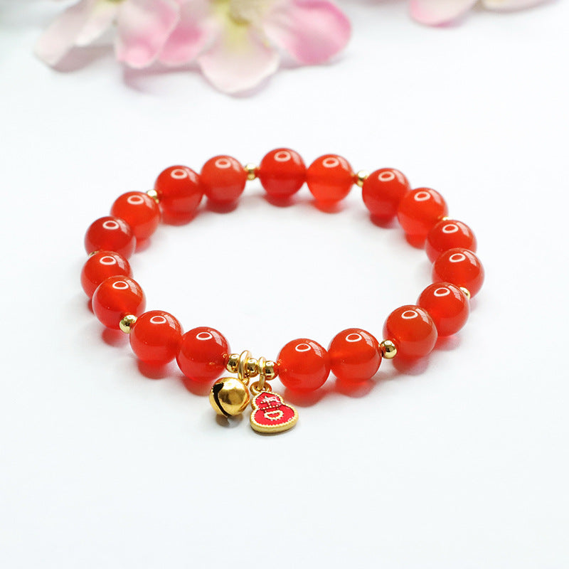 Natural red agate bracelet bell gourd bracelet jewelry accessories MN3020307