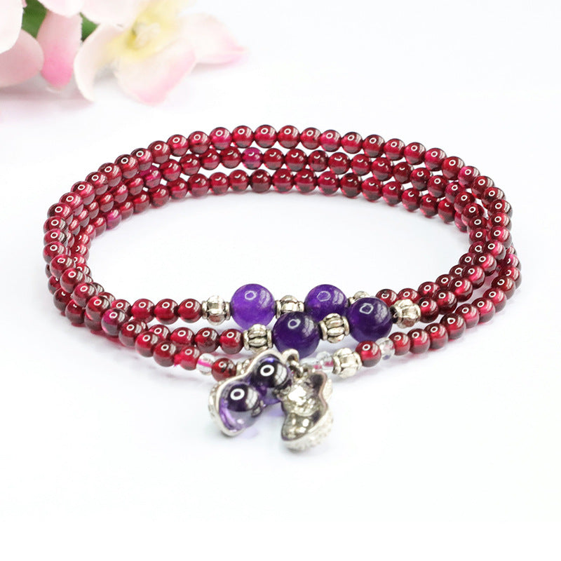 Garnet bracelet multi-circle bracelet peanut necklace national trend CB3102103 