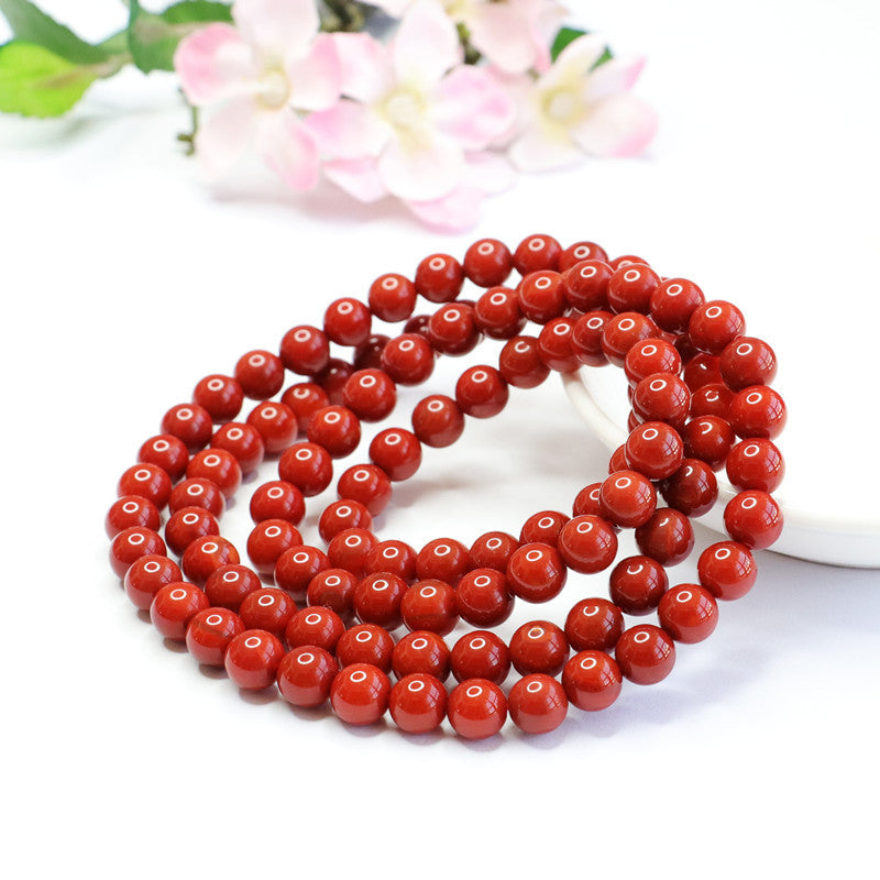 Red agate full flesh bracelet 108 beads necklace south red MN2041415 