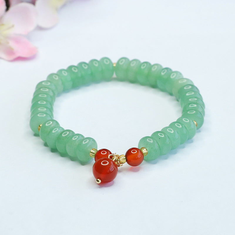 Aventurine abacus bead bracelet agate handle bracelet palace style CB3042605