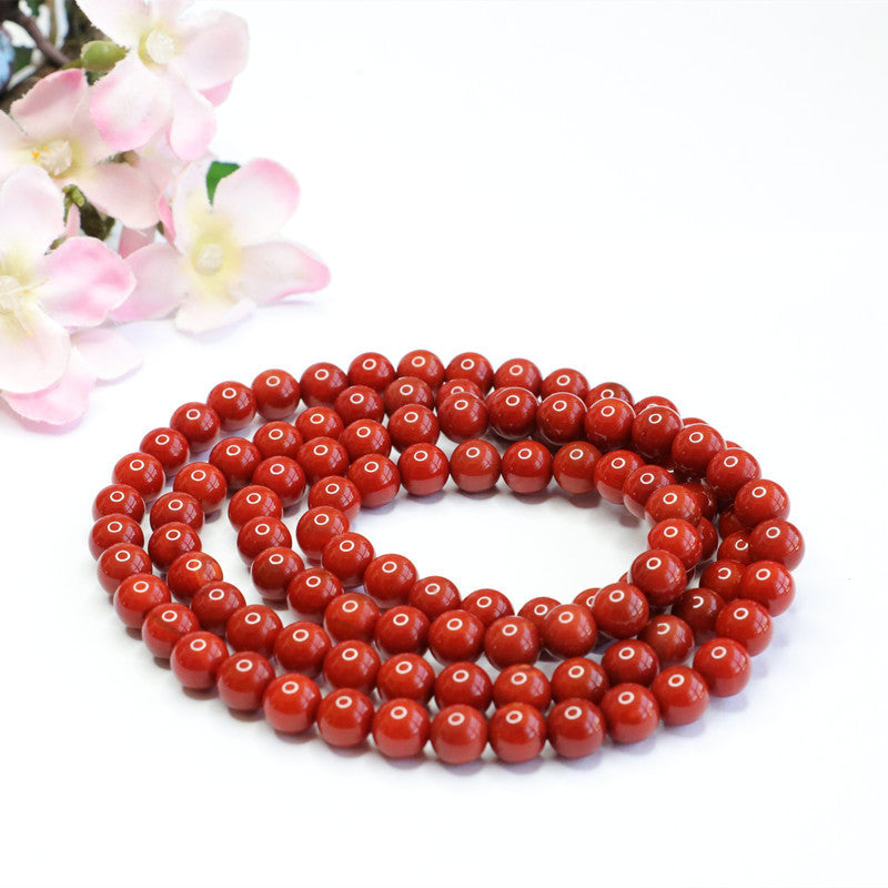 Red agate full flesh bracelet 108 beads necklace south red MN2041415 