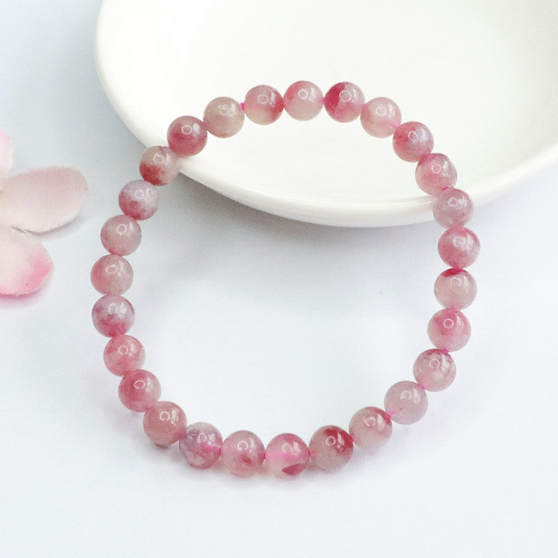 Natural Ruby Tourmaline Bracelet Brazilian Crystal Beads Colored Jewelry CB2060504 