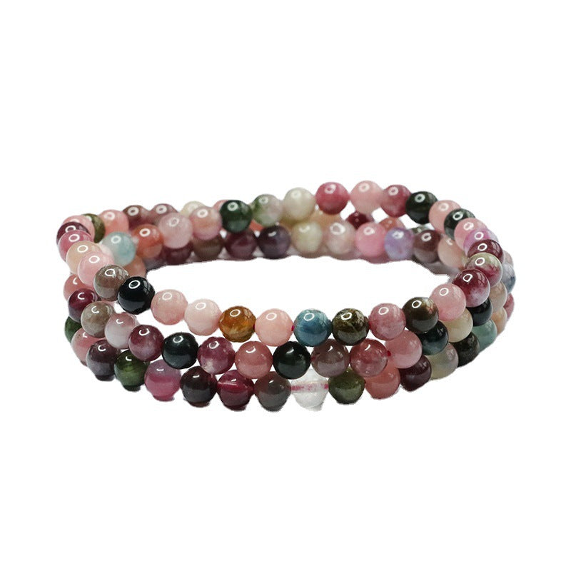 Natural Tourmaline Bracelet Candy Crystal Bracelet Colorful Jewelry CB3010910 