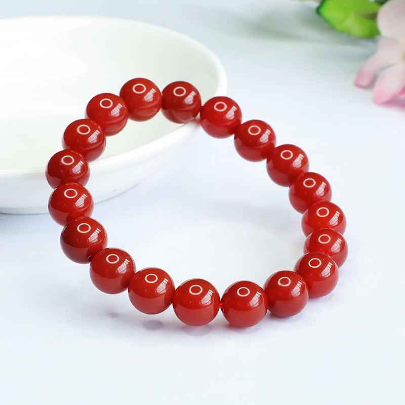 Southern Red Onyx Bracelet Single Circle Bracelet National Trendy Jewelry MN3071301