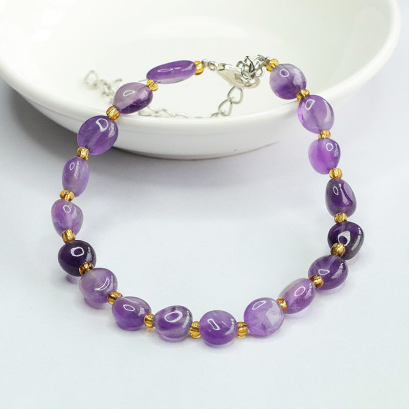 Natural Amethyst Bracelet Nine Purple Lihuo Bracelet Colorful Treasure CB4033002 